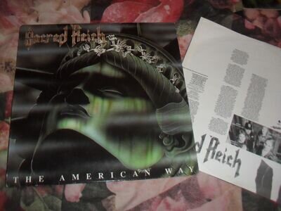 SACRED REICH -THE AMERICAN WAY- AWESOME RARE FIRST PRESS VINYL LP ROADRACER '90