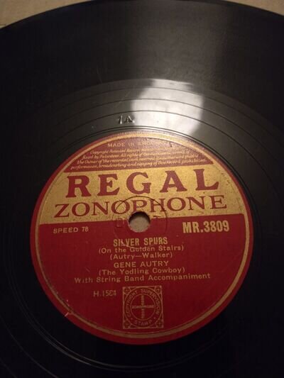 Gene Autry: Silver Spurs/Someday You'll Want Me To Want You (Regal Zono MR.3809)