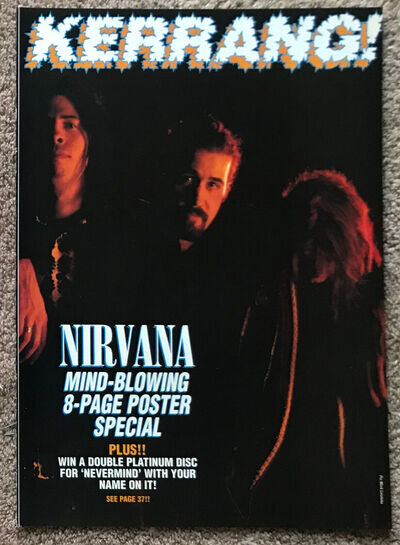 NIRVANA ~ 1993 8-Page poster pullout KURT COBAIN