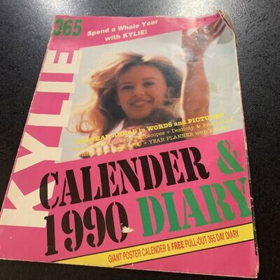 Kylie…. Calendar : Poster 1990.. RARE