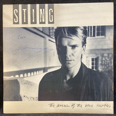 STING Autographed Signed Dream Of The Blue Turtles LP THE POLICE