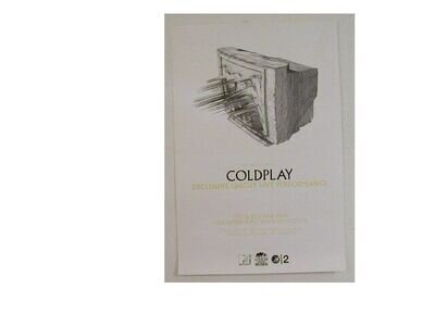 Coldplay Poster Cold Play Live Performace Promo