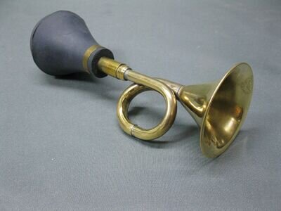 Brass ball horn vintage horn 20 cm diameter 6.5 cm brass taxi horn polished