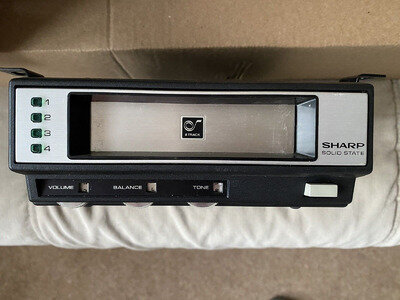 Sharp Solid State Car 8 Track Player. Sharp RD-807X 12 volt tape player.