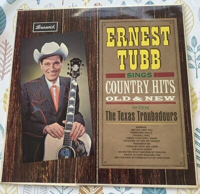 ERNEST TUBB COUNTRY HITS OLD AND NEW VINYL LP