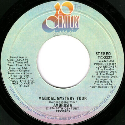 Ambrosia - Magical Mystery Tour (7", Styrene, Ter)