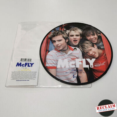 mcfly that girl 7" picture disc vinyl record very good condition