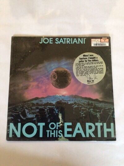 JOE SATRIANI LP NOT OF THIS EARTH RELATIVITY RECORDS 1986 ROCK HARD ROCK