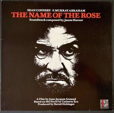 Name of the Rose ORIGINAL UK Vinyl LP James Horner 1987