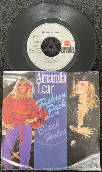 Amanda Lear – Fashion Pack (Studio 54 7'' Vinyl IMPORT 1979 TESTED EX VIDEO CLIP