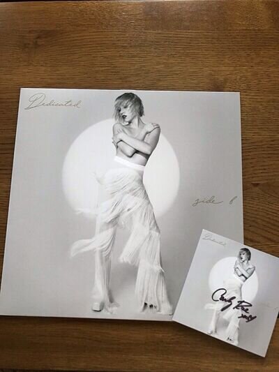 Carly Rae Jepsen Dedicated Side B Silver Vinyl Signed Art Card Rare LP