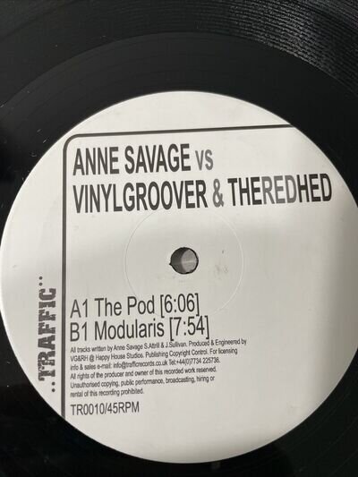 Anne Savage Vs Vinylgroover & Theredhed - The Pod/Modularis - Traffic Records