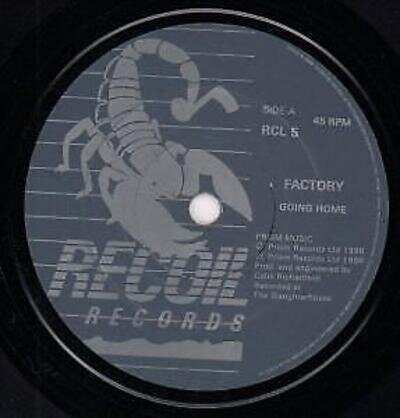 Factory (80's Group) Going Home 7" vinyl UK Recoil 1986 B/w shores of japan