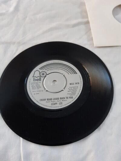 Leapy Lee - Every Road Leads Back To You 7" Vinyl Record . 1974. Near Mint