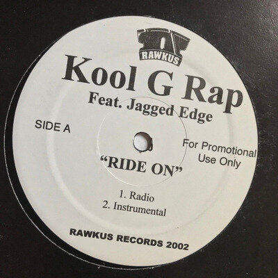 KOOL G RAP Ride On Vinyl 12" Promo Single 2002 Hip Hop