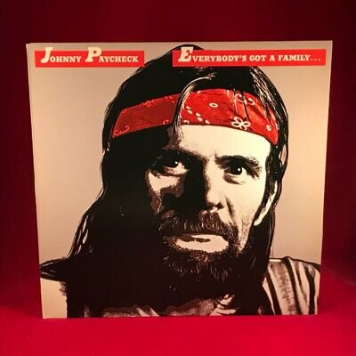 JOHNNY PAYCHECK Everybody's Got A Family.Meet Miine 1979 UK Vinyl LP Promo Epic