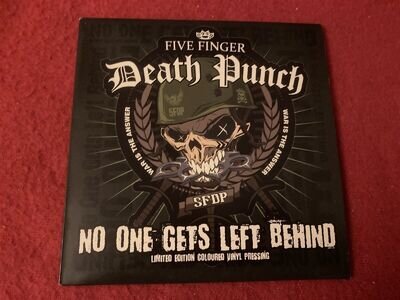 FIVE FINGER DEATH PUNCH NO ONE GETS LEFT BEHIND VERY LOW NUMBER 4 VINYL 7"