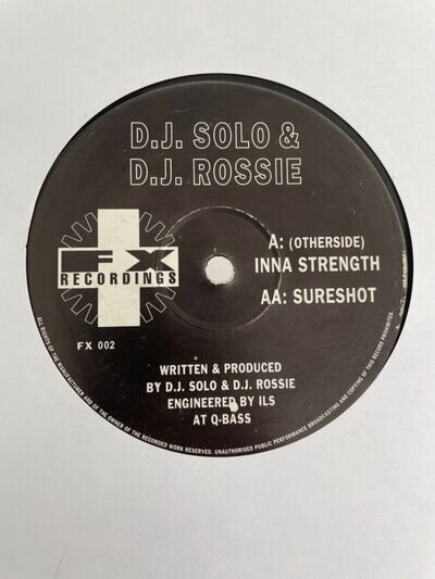 DJ Solo & DJ Rossie - Inna Strength / Sureshot 12” Jungle Drum & Bass Vinyl 1994