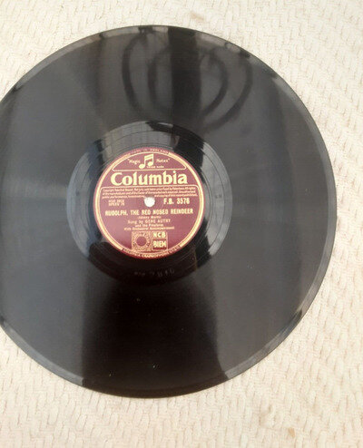 GENE AUTRY RUDOLPH THE RED NOSED REINDEER / SANTA SANTA 78 rpm COLUMBIA F.B 3576