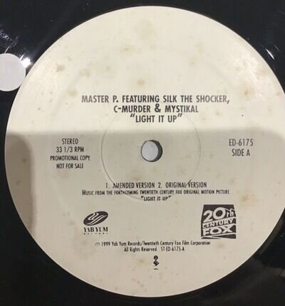 🔥Master P ft Silk the Shocker C-🔥Murder Mystikal. Light it up US 12” Import