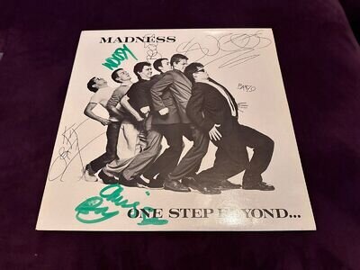 Ska / Stiff / Madness: 'One Step Beyond' 1979 debut LP fully signed by 7!