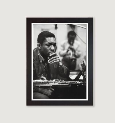 John Coltrane and Miles Davis Reproduction Poster Print Framed Jazz Print