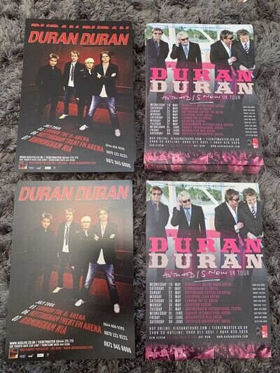 Duran Duran Red Carpet Massacre 2008 & 2011 Rare Tour Promo Flyer Posters A5