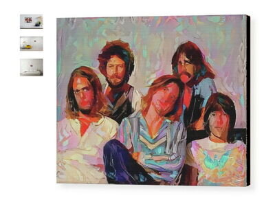 Framed Abstract The Eagles Rock Band 9X11 Art Print Limited Edition w/signed COA