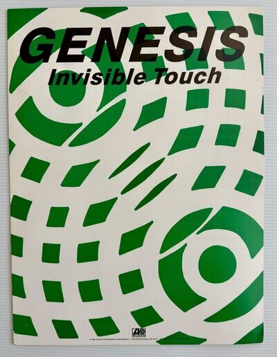 Genesis Invisible Touch Store Display Cardboard Poster 1986