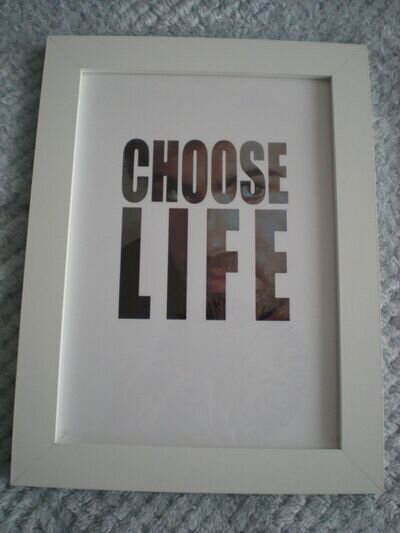 George Michael "Choose Life" limited edition framed print