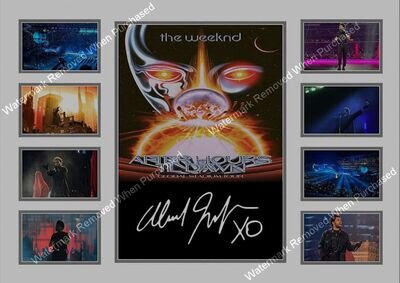 THE WEEKND SIGNED LIMITED EDITION AUTOGRAPHED MUSIC A4 PHOTO PRINT