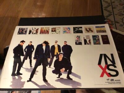 1990 INXS ..X Catalog Version l..PROMO POSTER 24” x 36” Michael Hutchence