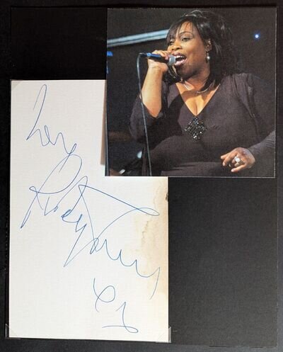 Ruby Turner Signed & Mounted 1980s Autograph Page/Card