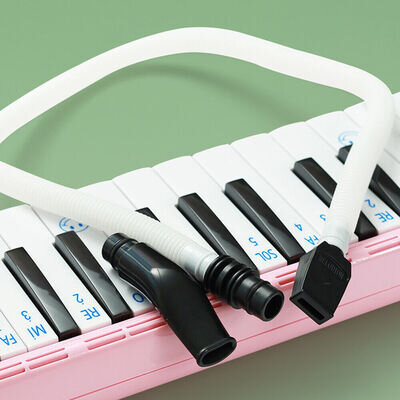 Stretchable Melodica Tube with Mouthpiece 32/36/37/41Key Reusable for Beginner