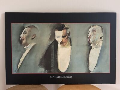 Rare Vintage Phantom Of The Opera Print Poster Theatre Interest