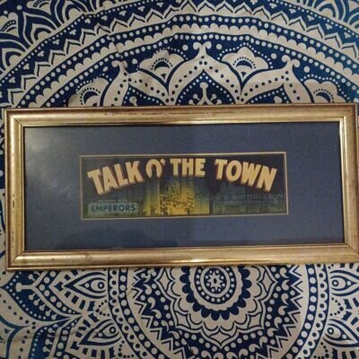 Original And Framed Talk O' The Town 1850's