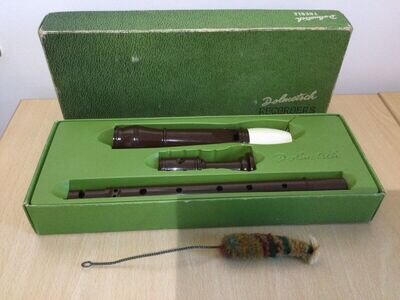 VINTAGE DOLMETSCH TREBLE RECORDER ORIGINAL BOX MADE IN ENGLAND