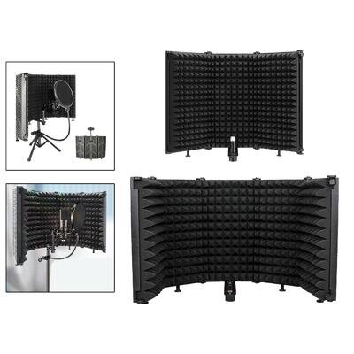 Microphone Isolation Shield Vocal Recording Panel Filter High Density Adjustable