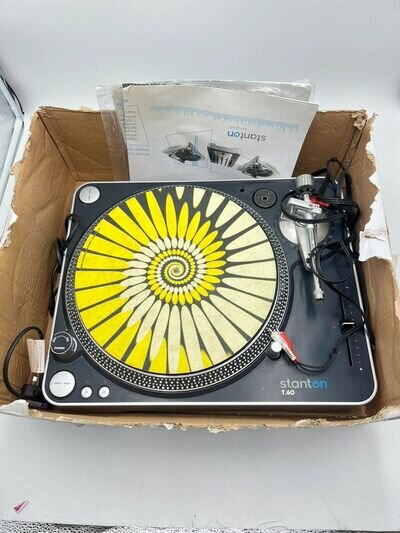 Stanton T.60 Direct Drive Professional DJ Turntable Record Deck - NO Cartridge