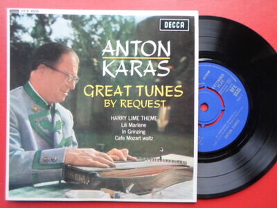 Anton Karas Great Tunes By Request EP Decca DFE8535 EX/EX 1963 picture sleeve, G