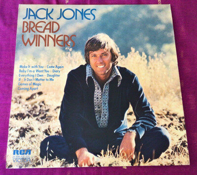 Jack Jones - Bread Winners - Vinyl Record LP Album - 1972 RCA Victor - SF 8280