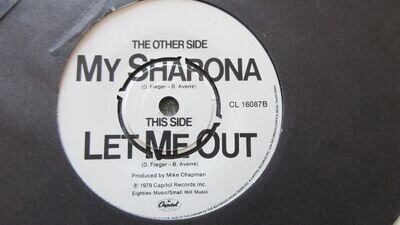 The Knack My Sharona 7" 1979 **MINT**