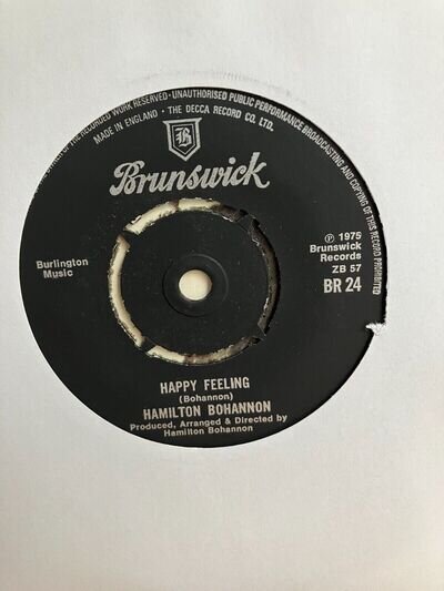 Hamilton Bohannon - Happy Feeling / Truck Stop - 1975 Funk Soul 7" vinyl record