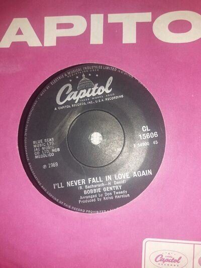 BOBBIE GENTRY I'LL NEVER FALL IN LOVE AGAIN / ACE INSURANCE MAN CAPITOL NM