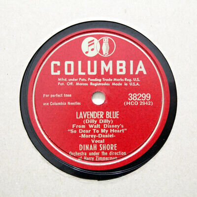 78 RPM ARTIST BUNDLE - 3 x Dinah Shore on the COLUMBIA LABEL (58)