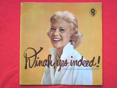 Dinah Shore Dinah Yes Indeed LP World Record Club T408 EX/EX 1960s Dinah Yes Ind