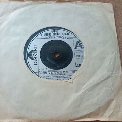 Gregg Diamond Bionic Boogie - Cream (Always Rises To The Top) 7" Polydor 1978