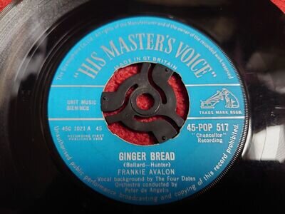 FRANKIE AVALON - Ginger Bread 1958 Dinked 7" single VG sounds great