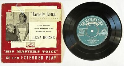 Lena Horne With Lennie Hayton Orchestra. Lovely Lena 7” EP vinyl HMV 7 EG 8172