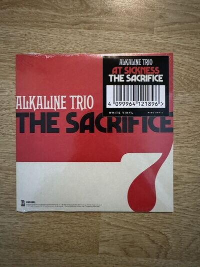 *SEALED* Alkaline Trio - The Sacrifice WHITE vinyl 7" record NEW